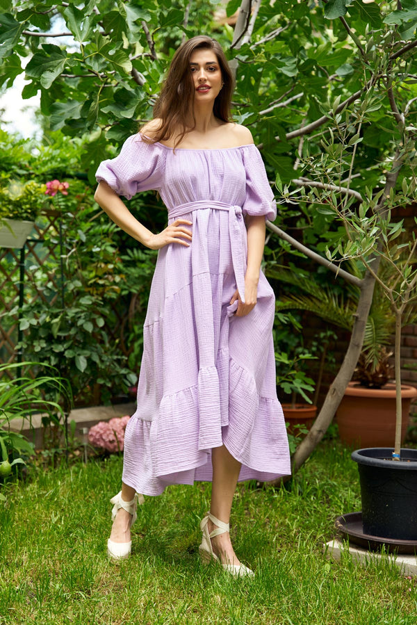 Rochie din muselina de bumbac Wisteria